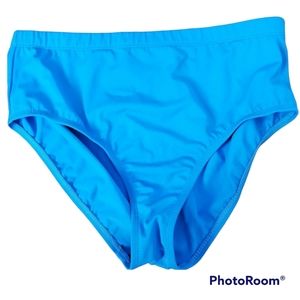 Swimsuits For All Bright Blue High-Waist Bikini Bottom